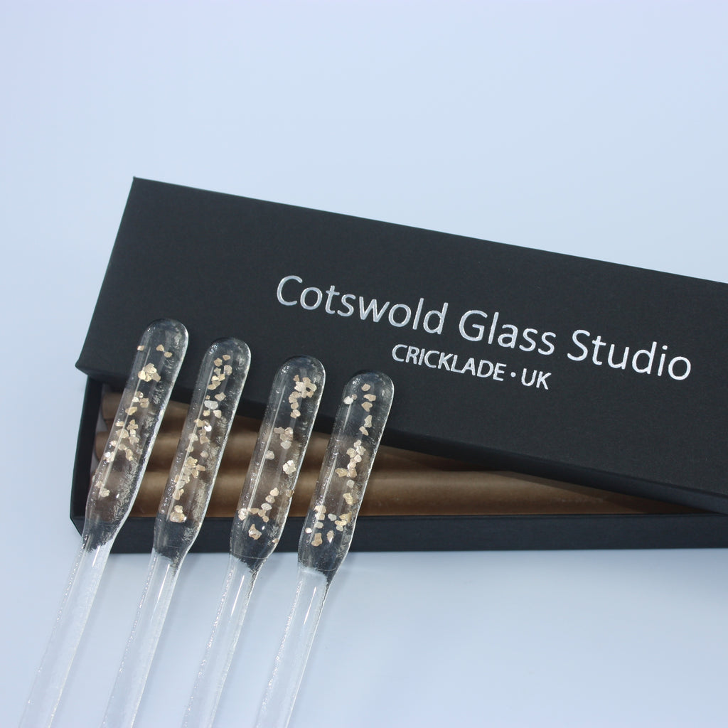 Gold Flake Stirrers Cotswold Glass Studio gold-flake-stirrers-cotswold-glass-studio